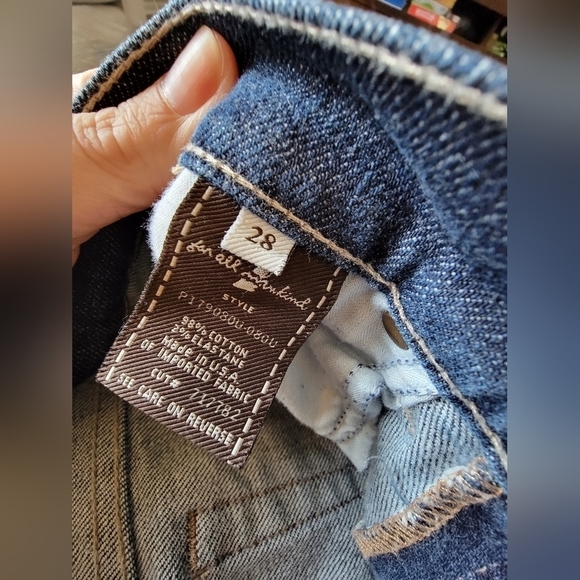 Women's 7 For All Mankind Roxanne Slim Fit Jeans in Medium Wash Blue Size 28 - Picture 12 of 15